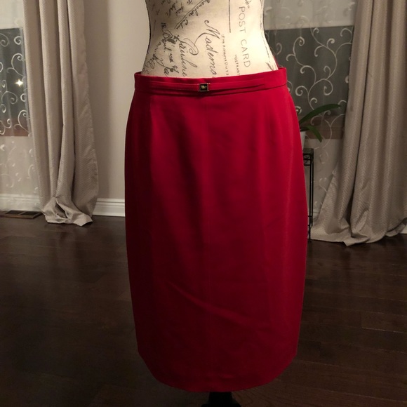 Escada Margaretha ley red women’s skirt - Picture 1 of 8